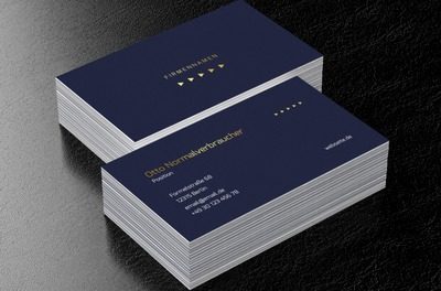 Minimalismus und Richtung im eleganten Stil, Motive, Universelle - Visitenkarten Netprint