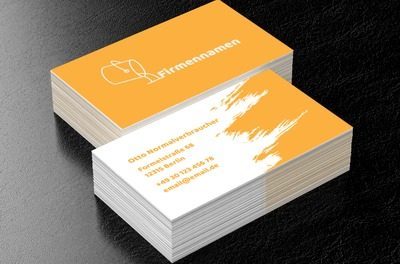 Malerische Farbenergie, Bauwesen, Dienstleistungen im Bereich Maler - Visitenkarten Netprint