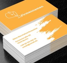 Malerische Farbenergie, Bauwesen, Dienstleistungen im Bereich Maler - Visitenkarten Netprint