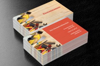 Robuste Werkzeuge für professionelle Dienstleistungen, Bauwesen, Renovierung und Innenausstattung - Visitenkarten Netprint