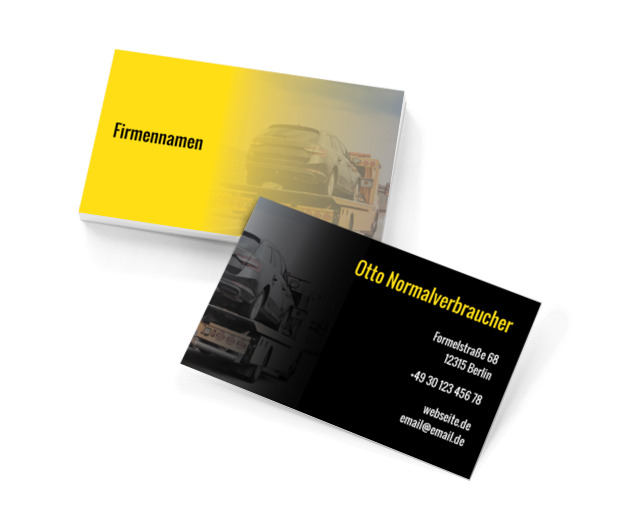 Schnelle Pannenhilfe in jeder Situation, Transport, Pannenhilfe - Visitenkarten Netprint Online Vorlagen