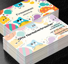 Die bunte Welt der kindlichen Fantasie, Unterhaltung, Animateur - Visitenkarten Netprint