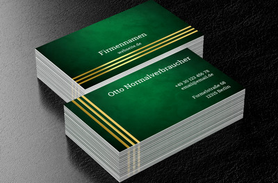 Klassische Eleganz für die Finanzbranche, Finanzen und Versicherungen, Kredite/ Darlehen - Visitenkarten Netprint
