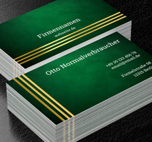 Klassische Eleganz für die Finanzbranche, Finanzen und Versicherungen, Kredite/ Darlehen - Visitenkarten Netprint