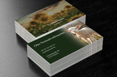 Nah an der Natur und der ländlichen Ruhe, Tourismus, Agrotourismus - Visitenkarten Netprint