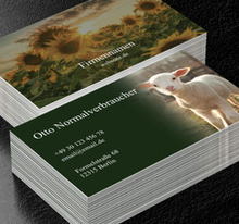 Nah an der Natur und der ländlichen Ruhe, Tourismus, Agrotourismus - Visitenkarten Netprint