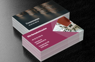 Finanzierung auf dem Weg zum Eigenheim, Finanzen und Versicherungen, Kredite/ Darlehen - Visitenkarten Netprint