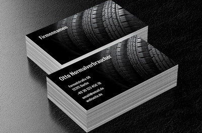 Zuverlässige Bodenhaftung auf jeder Strecke, Motorisierung, Vulkanisation - Visitenkarten Netprint