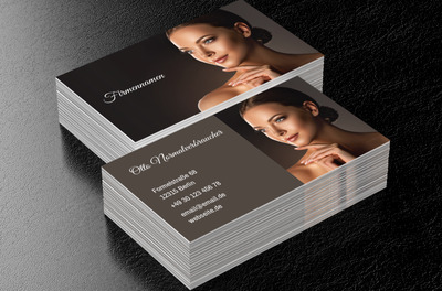 Schönheit und Eleganz in einer femininen Interpretation, Gesundheit und Schönheit, Schönheitssalon - Visitenkarten Netprint