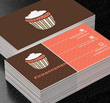 Appetitlicher Cupcake, Gastronomie, Konditorei - Visitenkarten Netprint