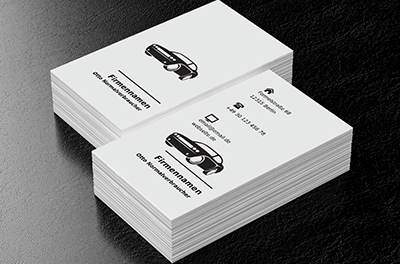Einfachheit des Projekts, Motorisierung, Fahrzeugmarkt - Visitenkarten Netprint