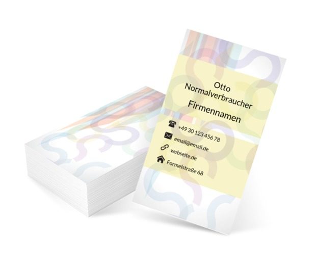 Pastellmuster, Motive, Abstraktion - Visitenkarten Netprint Online Vorlagen