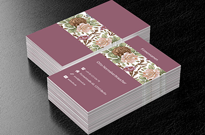 Bunte Flora, Motive, Pflanzlich - Visitenkarten Netprint