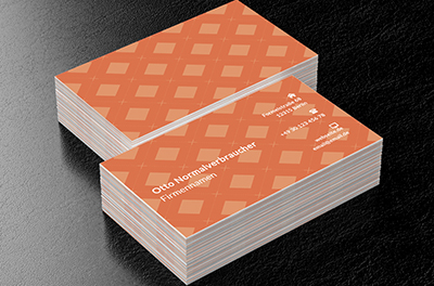 Orange Diamanten, Motive, Hintergründe und Texturen - Visitenkarten Netprint