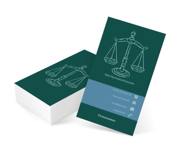 Rechtliches Gewicht, Recht, Rechtsberater - Visitenkarten Netprint Online Vorlagen