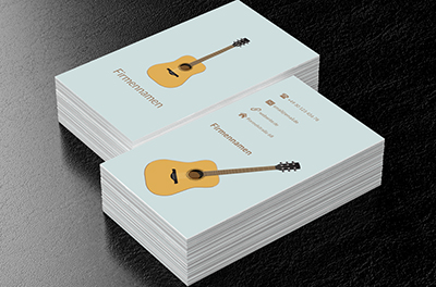 Gitarrenspiel, Unterhaltung, Musikgruppe - Visitenkarten Netprint