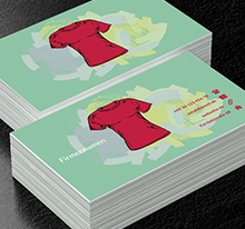 Rotes T-Shirt, Verkauf, Bekleidung - Visitenkarten Netprint