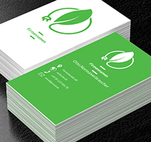 Leaf mit einem Kontaktstecker, Umwelt und Natur, Umweltschutz - Visitenkarten Netprint