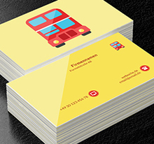 London Bus, Transport, Busse - Visitenkarten Netprint