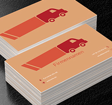 Roter Bus, Transport, Busse - Visitenkarten Netprint