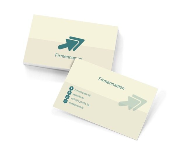 Zwei grüne Pfeile, Transport, Sendungen - Visitenkarten Netprint Online Vorlagen