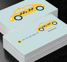 Ein klassisches Taxi, Transport, Taxi - Visitenkarten Netprint