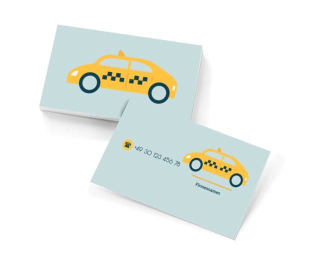 Ein klassisches Taxi, Transport, Taxi - Visitenkarten Netprint Online Vorlagen