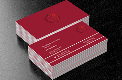 Roter Apfel, Gesundheit und Schönheit, Diätassistent - Visitenkarten Netprint