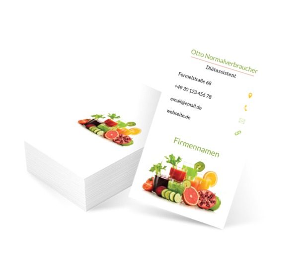 Fruchtmischung, Gesundheit und Schönheit, Diätassistent - Visitenkarten Netprint Online Vorlagen