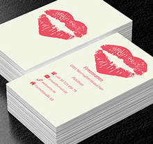 Verführerische Lippen, Gesundheit und Schönheit, Stilist - Visitenkarten Netprint